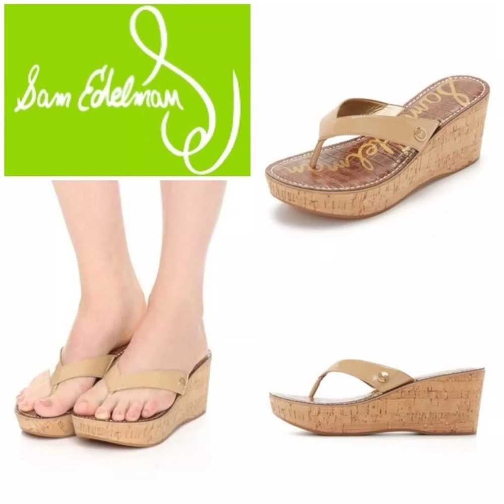 Sam Edelman ROMY Cork Wedge Platform Sandal